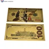 Hot 100 Dollar 24K Gold Foil Paper money Banknote for collection