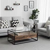 Wholesale Accent Furniture Oval Shape Coffee Table / Interesting Cheap Glass Coffee Table