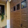 overhead sectional garage door with windows insert