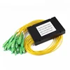 ABS box FTTH 1x8 1x16 1x32 Passive Fiber Optical PLC Splitter with SC APC connector