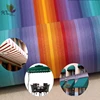 Colorful Stripes Polyester Fabric Awning and Sunshade or Tent Fabric 450D 100% Polyester Waterpoof Oxford Fabric