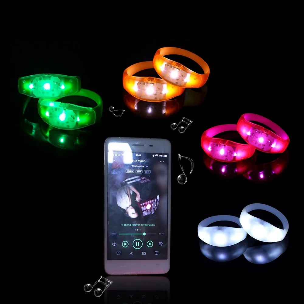 Party Supplies High Quality Customize Sound Activated Silicone Flashing