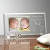Customized Logo Glass Block Picture Frames For Twins Souvenir