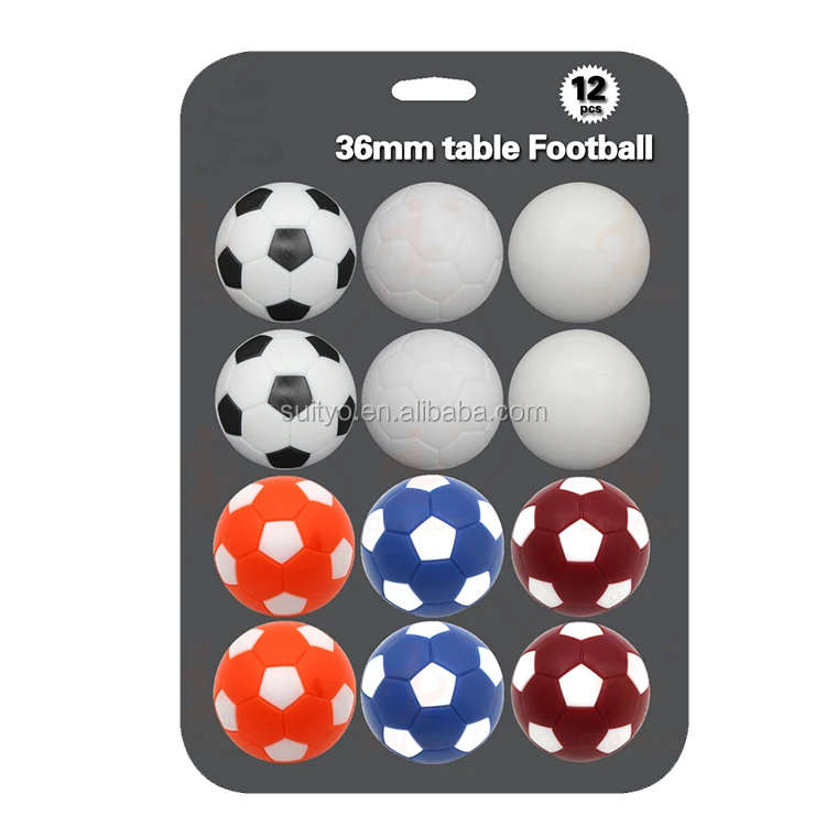 Mini accessoires de baby-foot en résine pour jeux de football de table 6  balles 