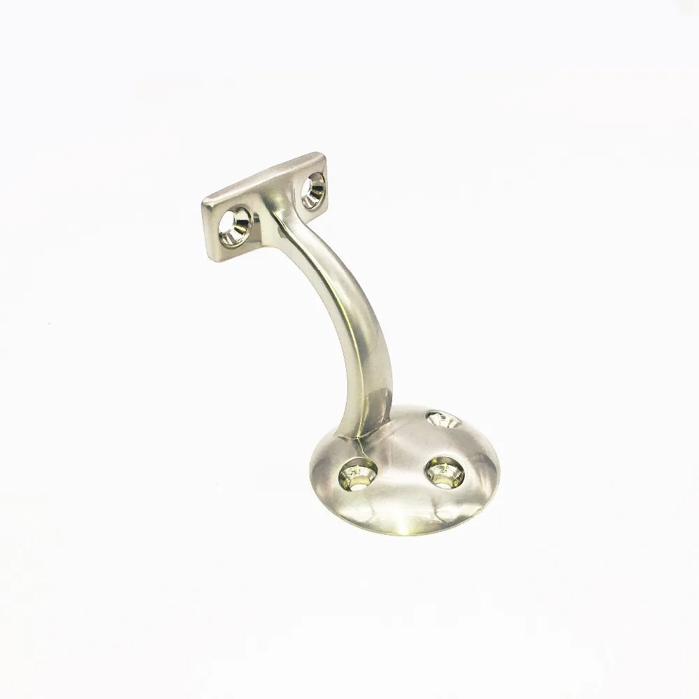 Zinc Alloy Single Hole L Shape Handrail Holder Shelf Bracket For The