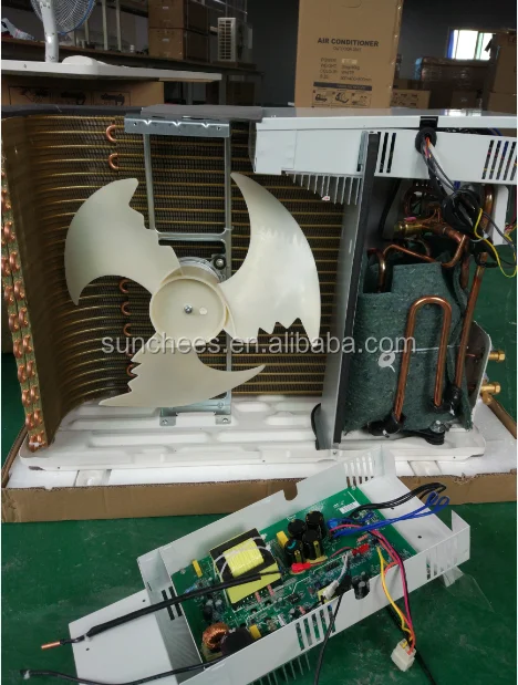 Original 100% Solar System 48V DC Solar Air Conditioner 9000BTU/1Hp Wall Split Home use Hybrid DC Inverter Solar airconditioner