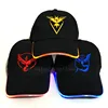 Fashion custom kids led light hat cap,cool embroidery led baseball cap hat