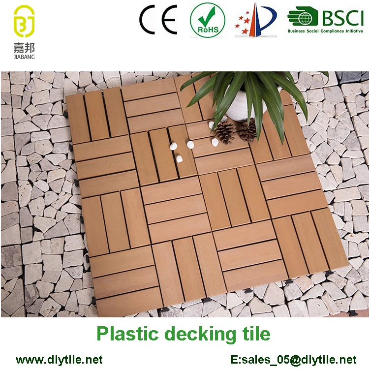 Wooden Imitate Interlocking Pvc Tiles Vinyl Floor Tile For Outdoor Wooden Imitate Interlocking Pvc Tiles