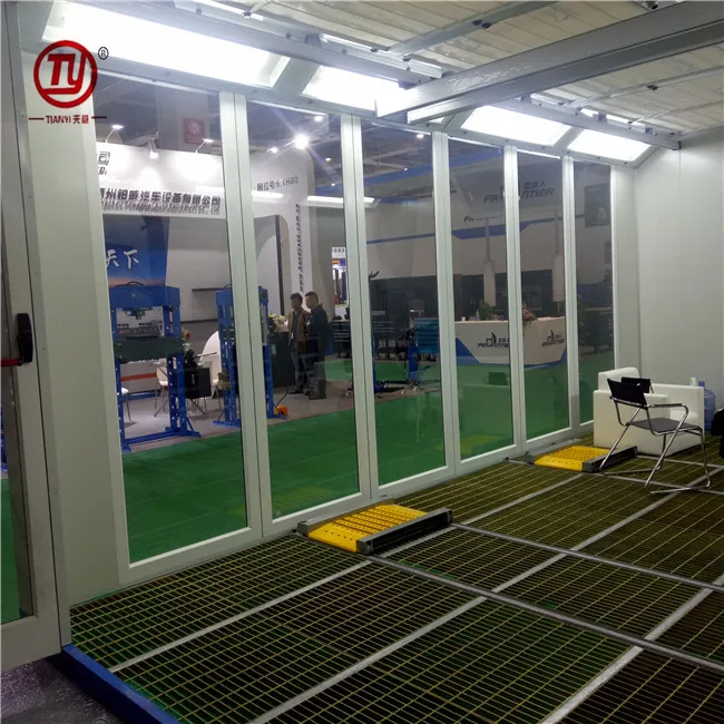 Semi Open Glass Curtain Wall Car Painting Curing Booth Buy Car