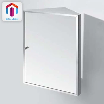 Triangle Stainless Steel Bathroom Vanity Mirror Corner Cabinets Small Cabinet With Triangle Stainless Steel Bathroom Vanity Mirror Corner Cabinets Small Cabinet With