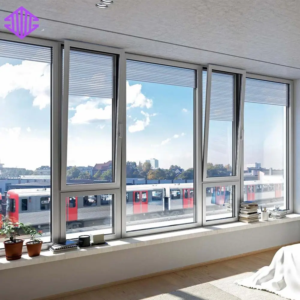 אלומיניום להטות ולהפוך windows/חלון זכוכית משולשת