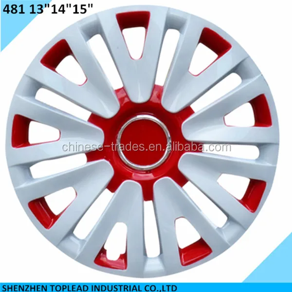 2015 Plastic Double Colour Car Wheel Covers Abs Bicolour Car Wheel Caps Twin Colour Painting