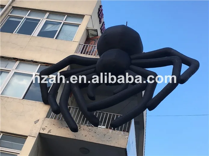 Araña Gigante Inflable De Halloween De 8 Pies Con 18 Luces LED Integradas Y Luz De Cubo Mágico, Inflables De Halloween Para Patio, Jardín Y Césped Decoración Al Aire Libre (2