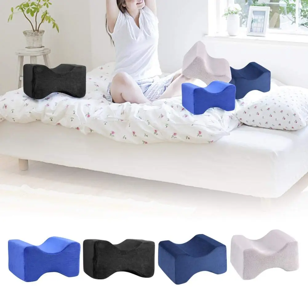 膝盖枕头可调节记忆泡沫,腿部定位器腿部垫片促进更好的睡眠改善血液