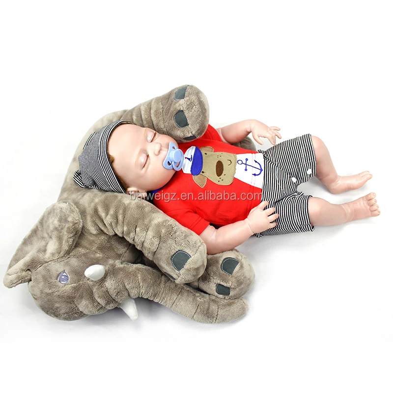 comfy elephant baby pillow