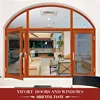 Factory price dark green glass window blue reflective curved tempered windows