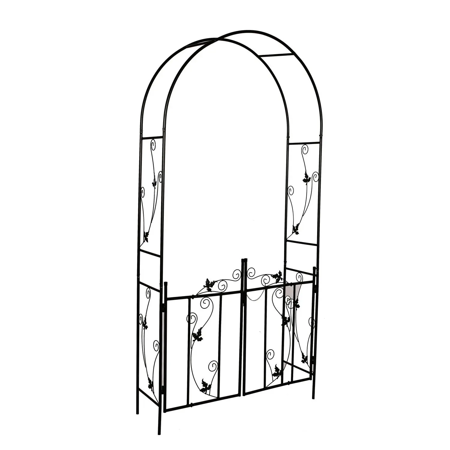 Better Garden Steel Garden Arch, 7'6 High x 3'9 Wide, Garden Arbor for Various Climbing Plant, Outdoor Garden Lawn Backyard