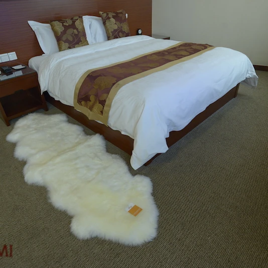 Two Pelt Extra Large Sheepskin White Premium Authentic Australian Two Pelt Extra Large Sheepskin White