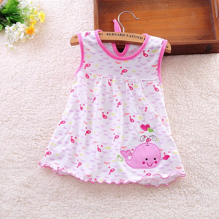 2016 New Summer Cute Baby Girl 100% Cotton Newborn Infant Baby Princess ...