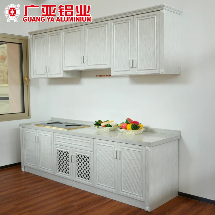 Custom Simple Design China Aluminum Gas Stove Kitchen Cabinet