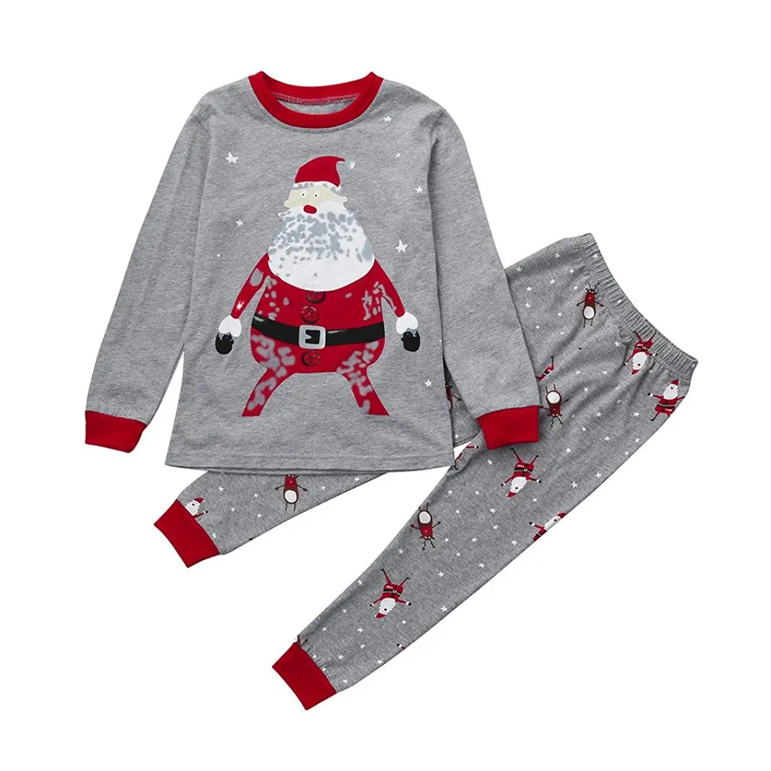 Oldeagle 0-5T Toddler Baby Girl Christmas Snowman Long Sleeves A-Line Print Dress Kids Clothing