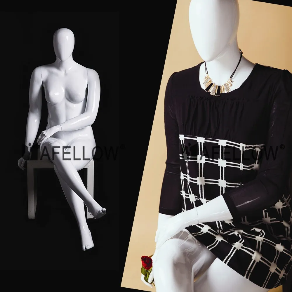Plus Size Female Mannequin Sitting Woman Fat Size Mannequin Avis4eg