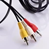 3RCA to 3RCA plug stereo audio cable AV male cable perfect for HDTVs , DVD and AV receiver