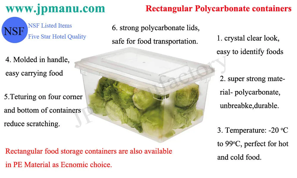 62.5l Hotel Canteen Restaurant Commercial Kitchen Large Rectangular