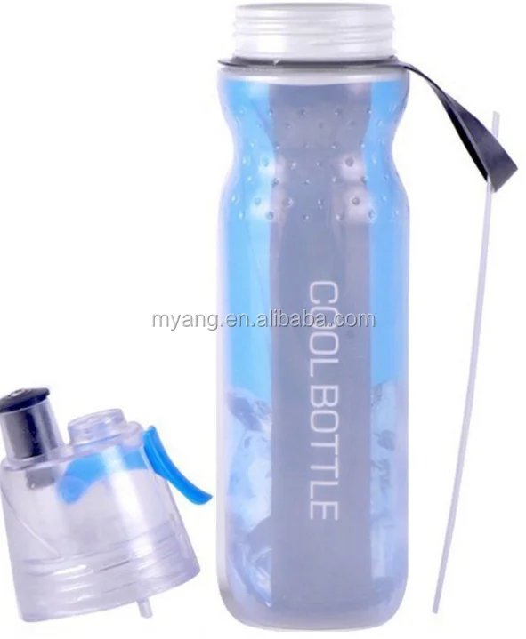 Mist Spray Drinking Water Bottle Insulated Drinking & Misting Sport