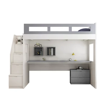 kids bunk bed and desk