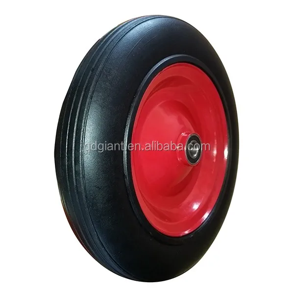 Solid rubber wheel wheelbarrow tyre with good bearing