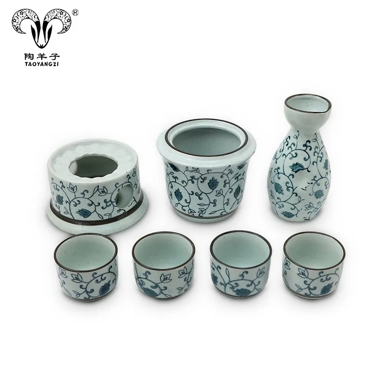 Glazed And Decal Japanese Ceramic Sake Set Of Tableware Buy Sake Set