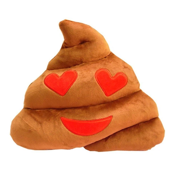 poop emoji pillow