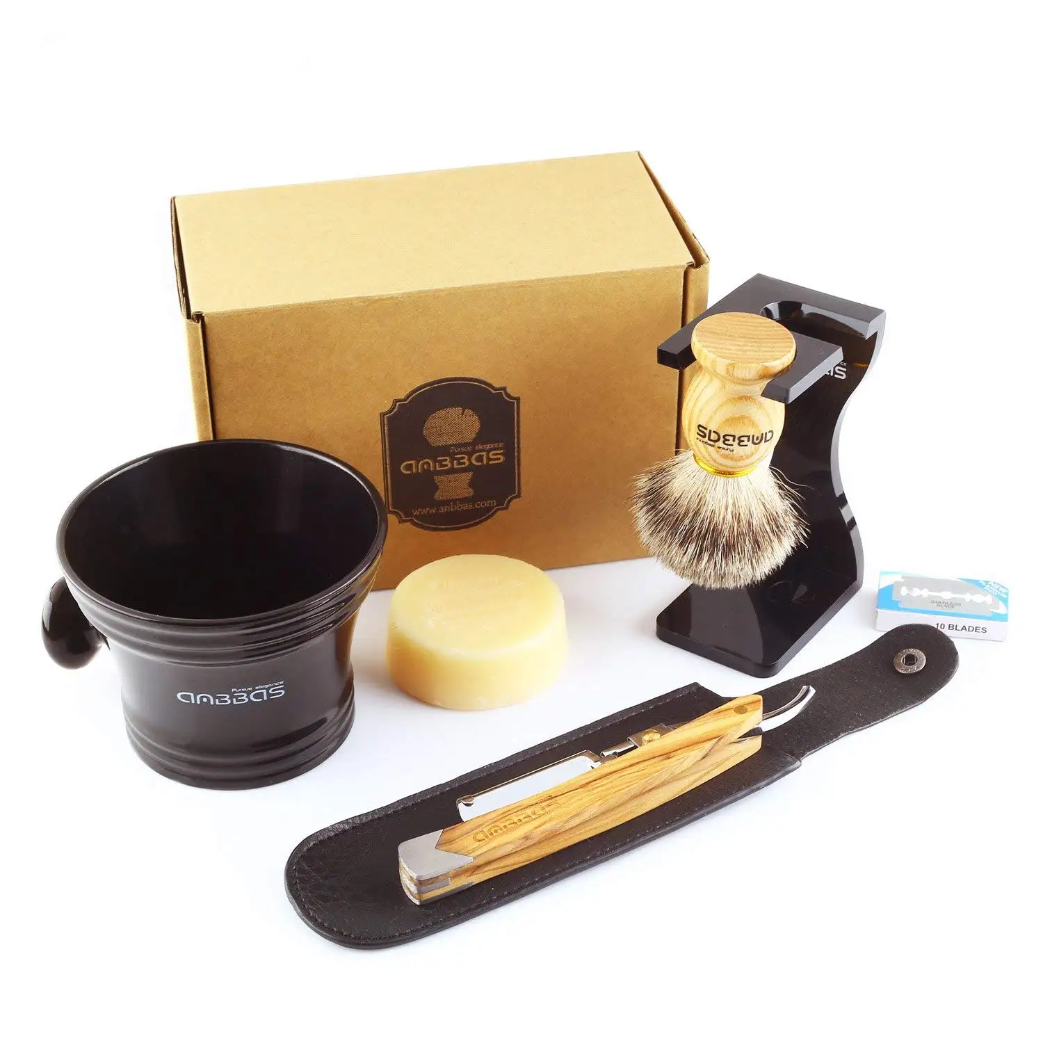 anbbas shaving and grooming set
