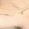 2017 most popular gold plated tube thin chain sandal anklet foot jewelry
