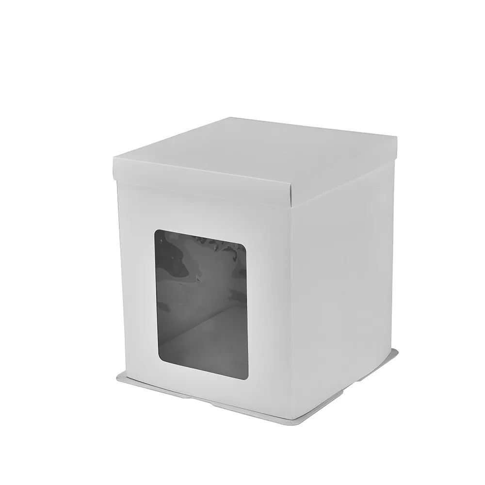 High Quality Custom Handmade Luxury White 10 Inch Wedding Cake Box With Buy Cake Box,Custom