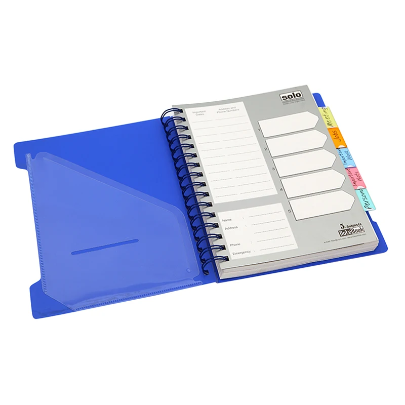 Hardcover 300 Sheets 5 Subject Cute Plastic Cover Spiral Notebook Buy