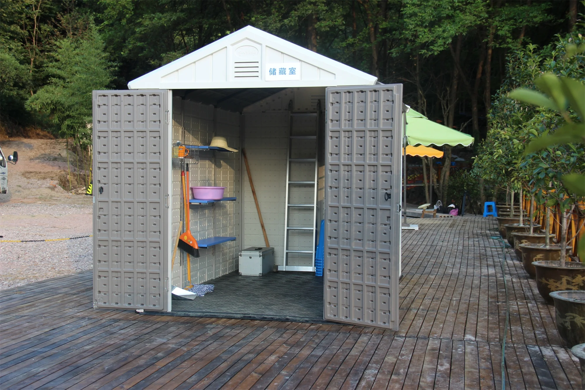 kinying brand 2018 cheap waterproof garden shed plastic