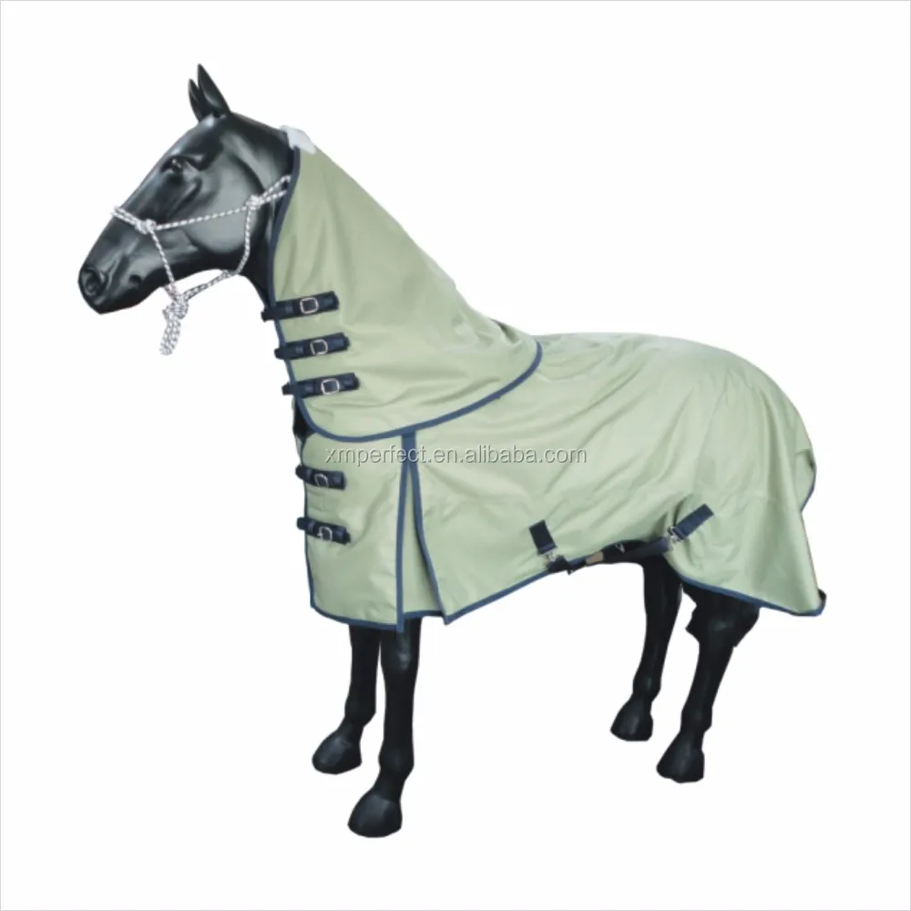 High Quality 600d 1200d Waterproof Horse Blanket With Neck Cover Buy Hose Blankets