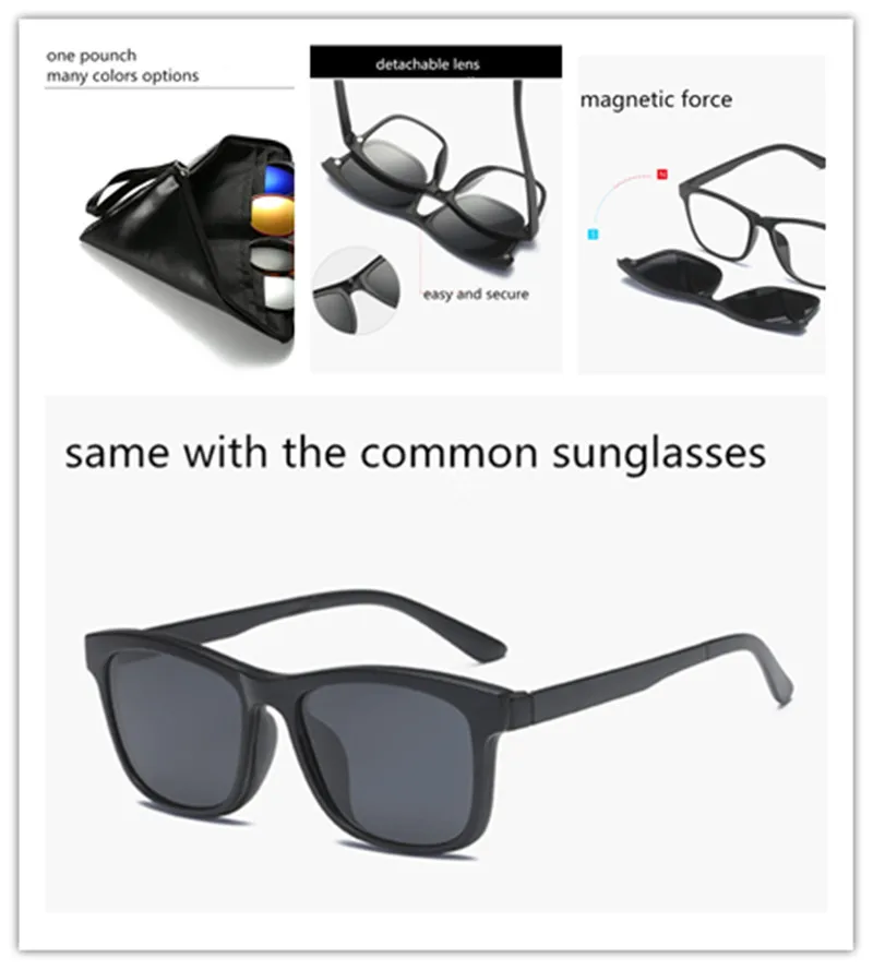 5 In 1 One Frame With 5 Different Polarized Lens With