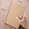 Custom Plain Kraft Paper Cover Hardcover Blank Spiral Notebook