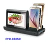 WIFI and amazon cloud server control daul LCD advertising player 33500mAh