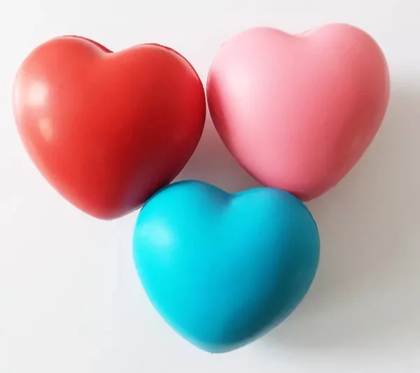 Hot Selling Love Heart Stress Toy 70mm Blood Donation Love Heart Stress Ball for Promotion