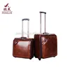 Wholesale 17 inch PU aluminium trolley pilot case