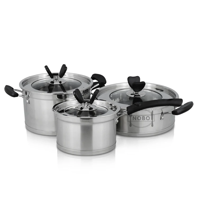 Cheap Sale Kitchen Steel Induction Steel Happy Baron Cookware Set Buy Steel Induction Steel
