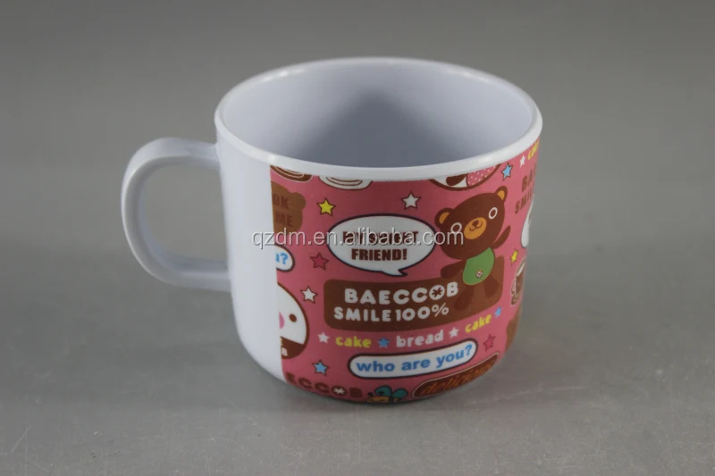 220-250ML Melamine children cup kids mug with handle