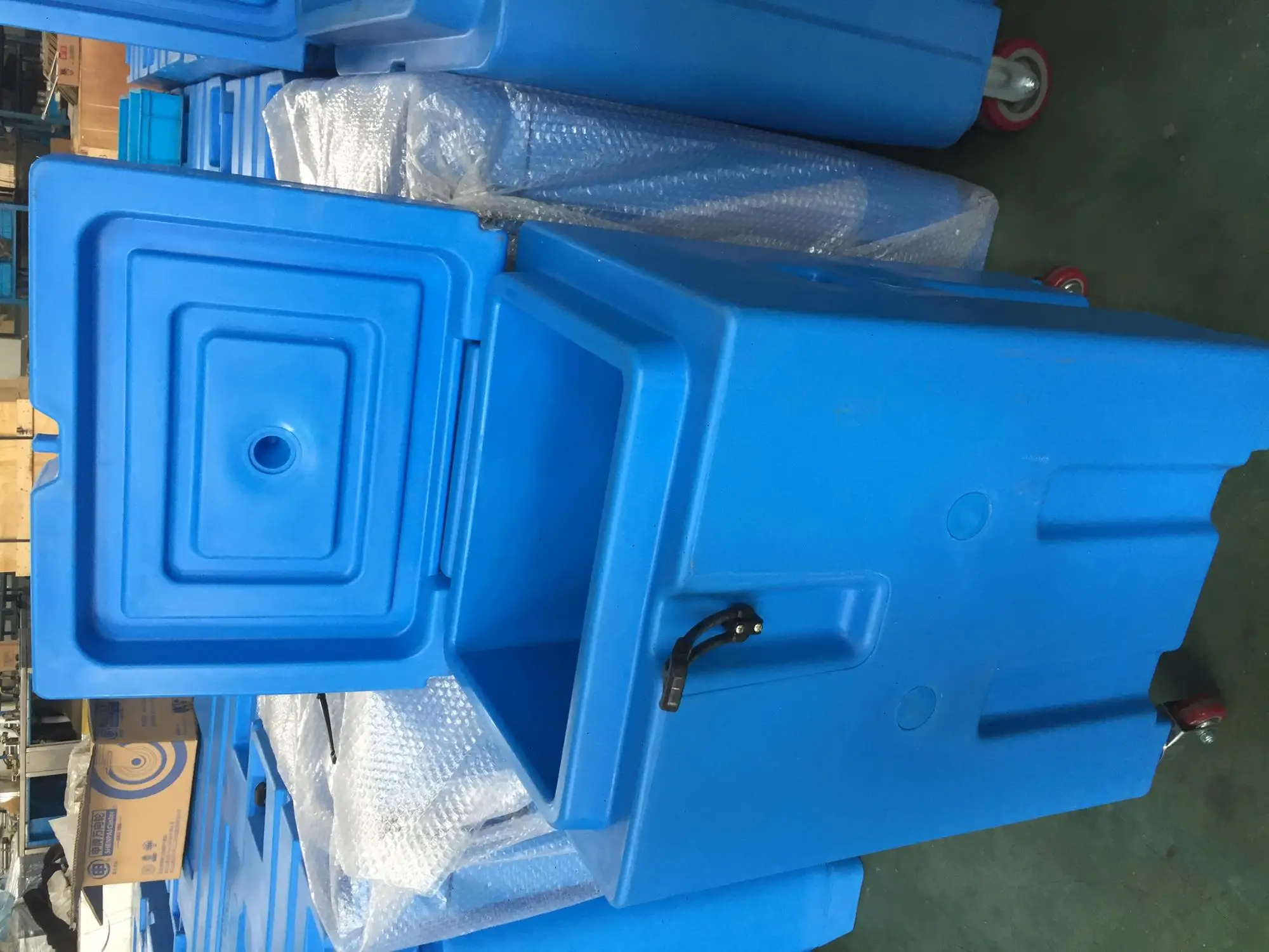 Gas Industry Capacity Dry Ice Box Container For Storage Metal Bolt Bins
