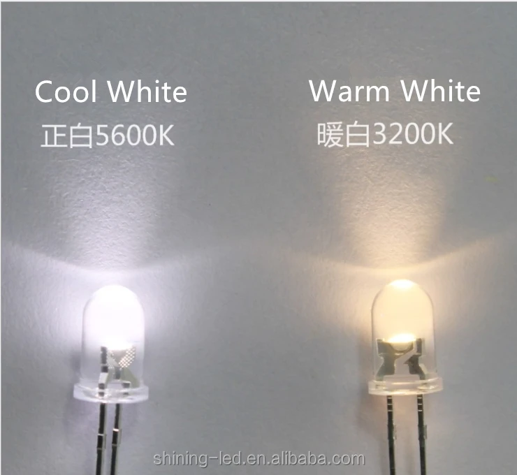 3000K 3200K 5600K CRI95+ Dip LED Chip CRI>95Ra F5 Ra 95-98 Warm White / Natural White / Cool White CRI95 5mm LED Diode