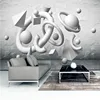 Abstract Suspended Geometric Gray Background Illustration Kids Room Wallpaper Royal Wallpaper Wallpaper Modern