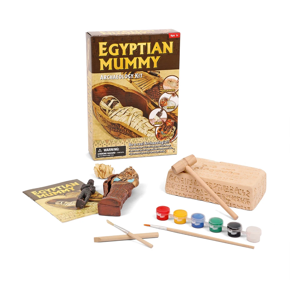 Toys For Child Educational Egyptian Mummy Archaeology Excavation Dig It